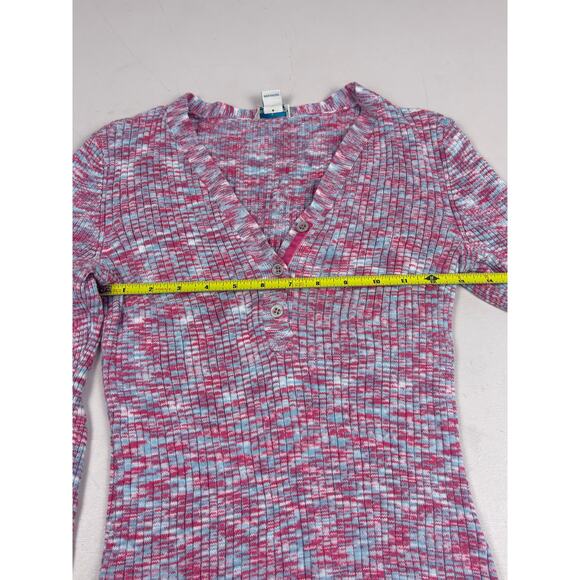 Sundance Ribbed Knit Henley Shirt Long Sleeve Casual Boho Style Sz S - Picture 6 of 8